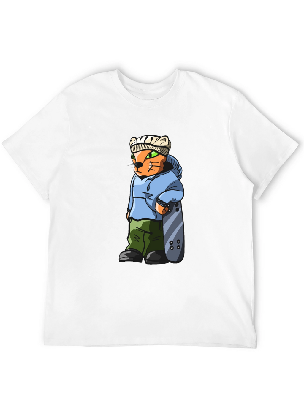 Cool Cat Skater Graphic Tee