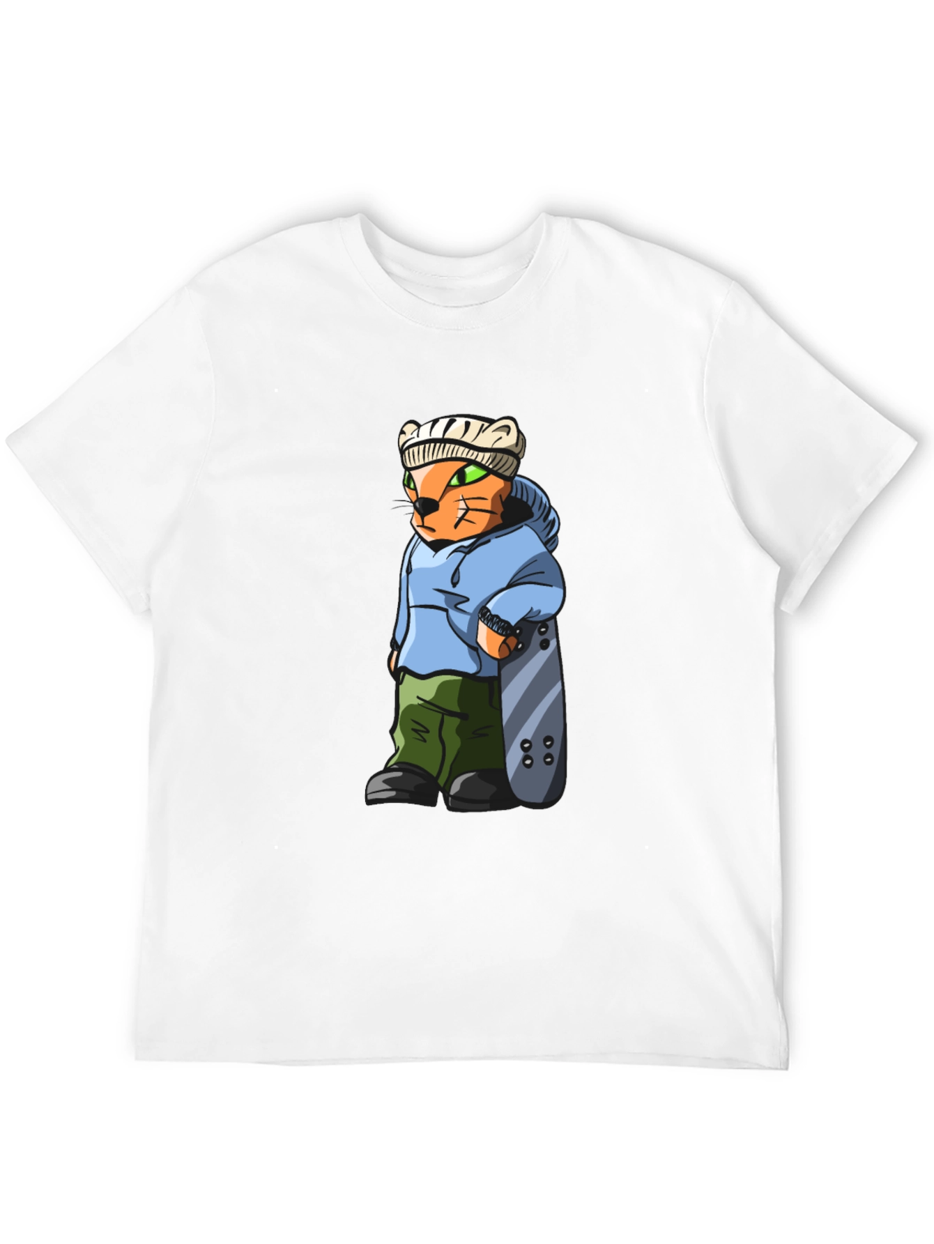 Cool Cat Skater Graphic Tee