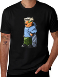Cool Cat Skater Graphic Tee