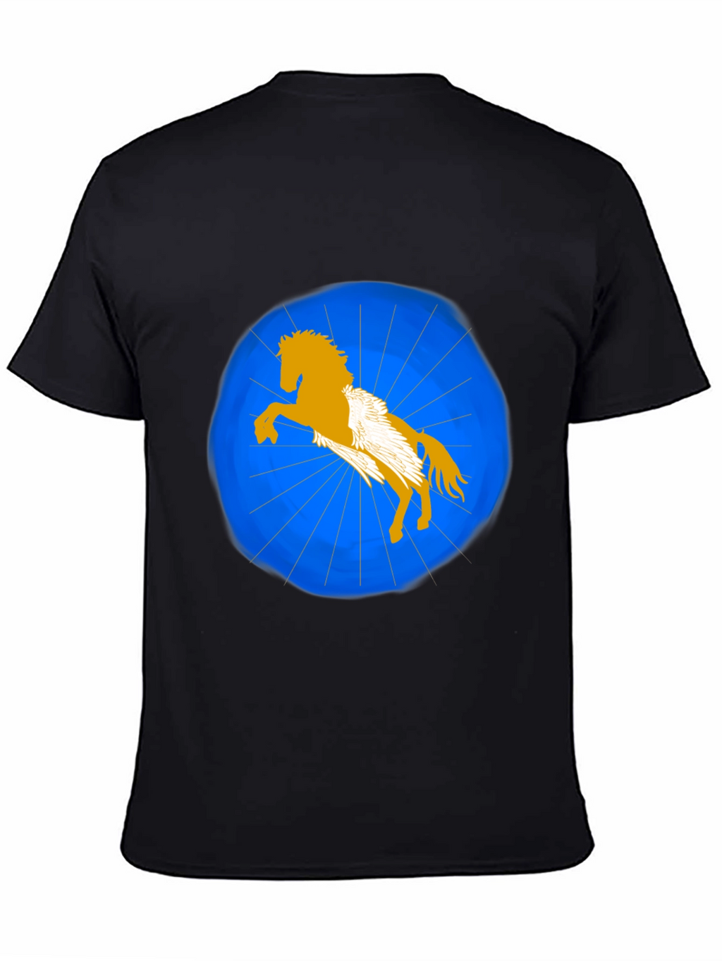Pegasus Graphic T-Shirt - Black Stylish Design
