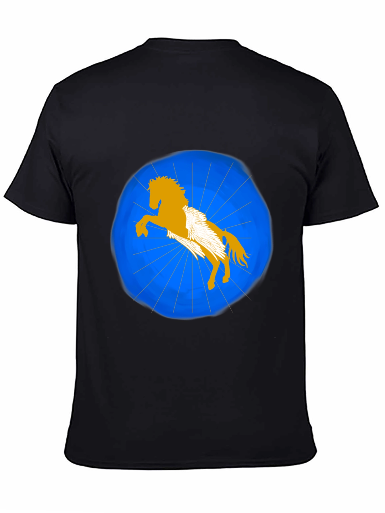 Pegasus Graphic T-Shirt - Black Stylish Design