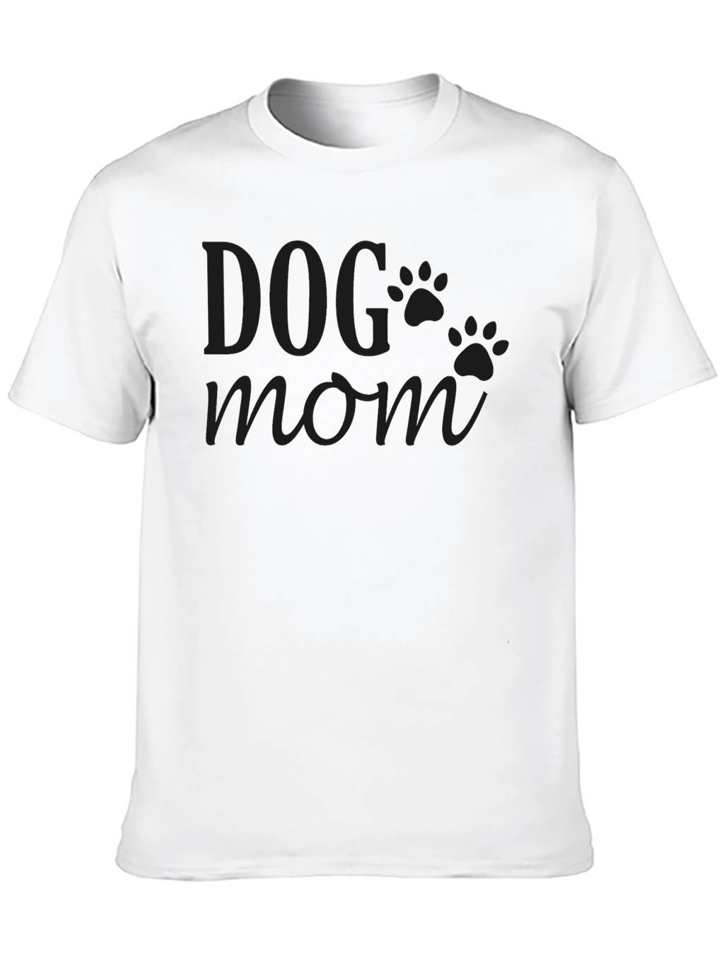 Dog Mom Graphic T-Shirt - Black Unisex Tee