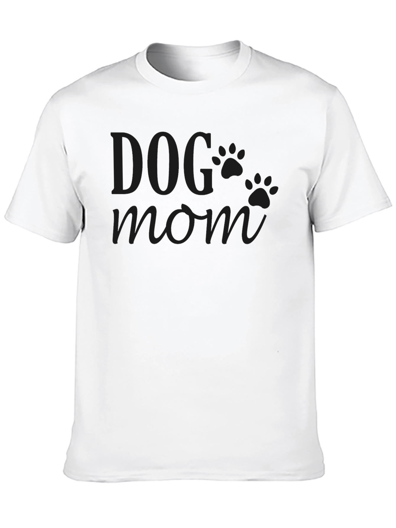 Dog Mom Graphic T-Shirt - Black Unisex Tee