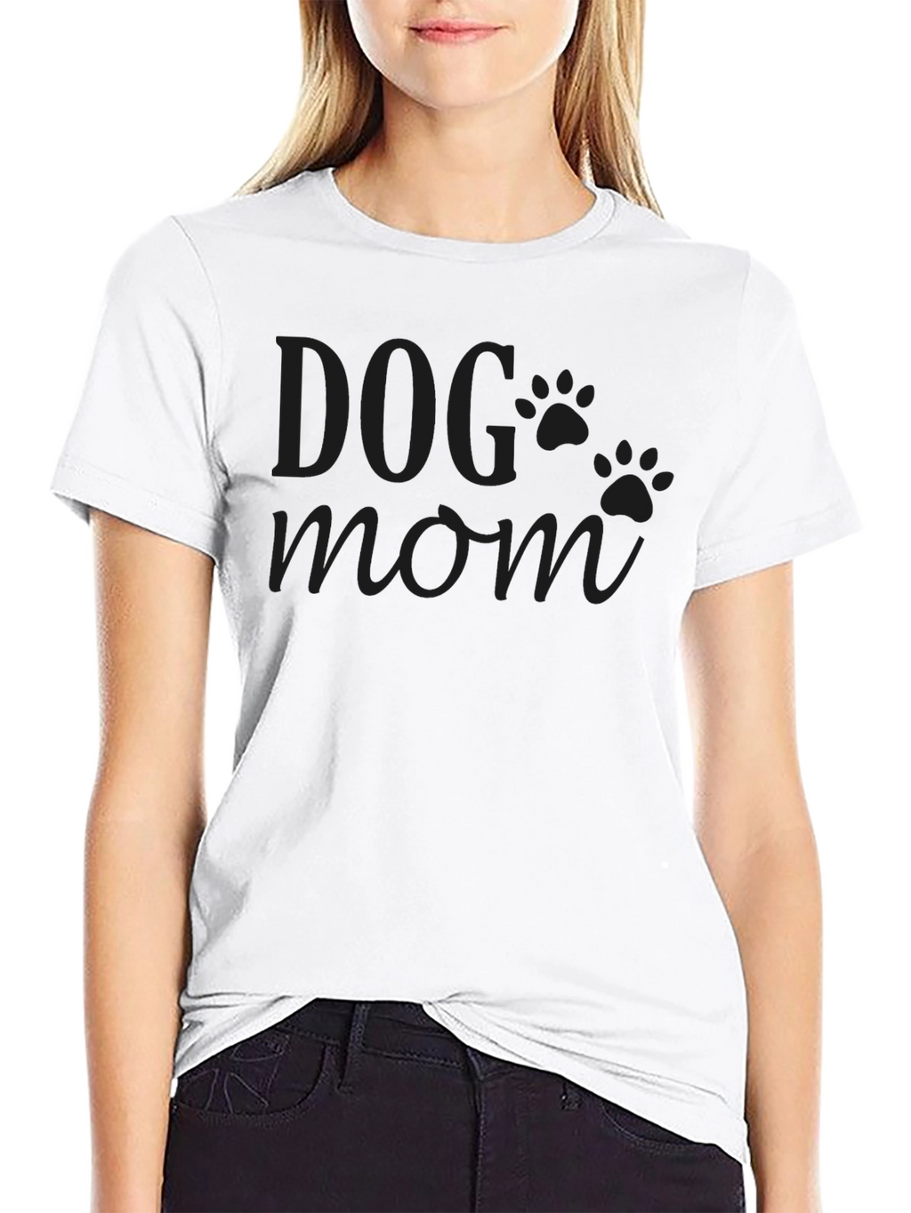 Dog Mom Graphic T-Shirt - Black Unisex Tee