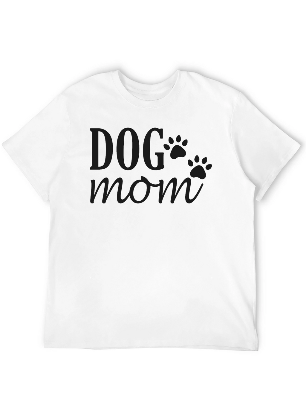 Dog Mom Graphic T-Shirt - Black Unisex Tee