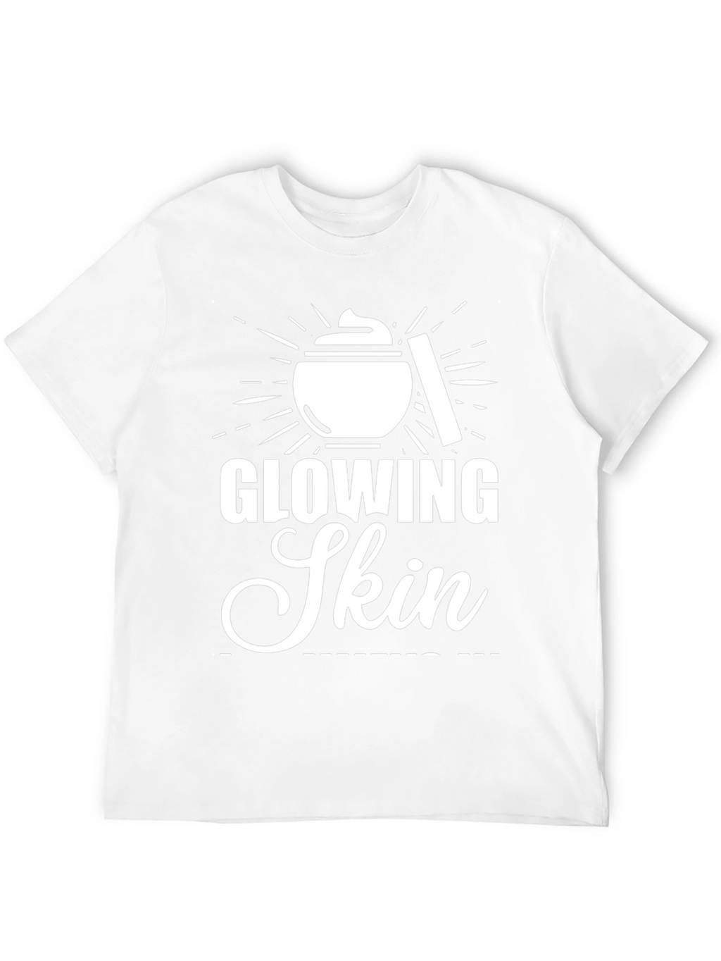 Glowing Skin T-Shirt Black Casual Tee