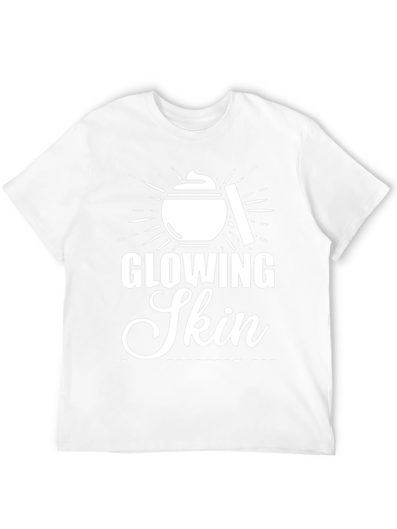 Glowing Skin T-Shirt Black Casual Tee