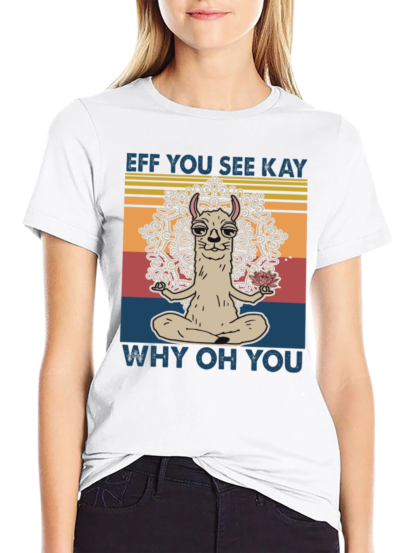 Eff You See Kay Llama Yoga T-Shirt