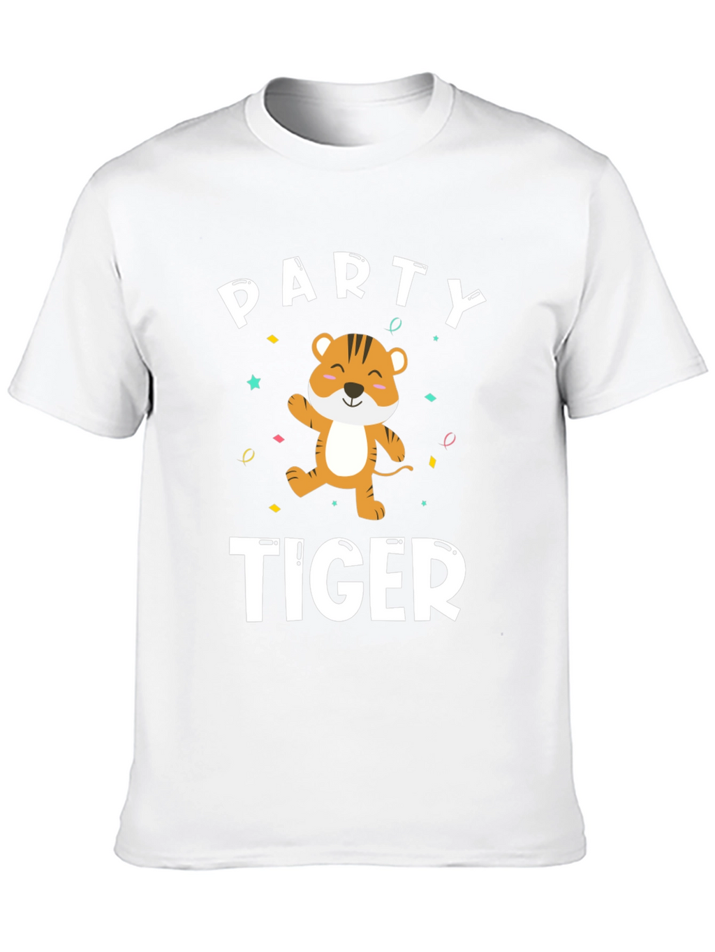 Party Tiger T-Shirt - Festive Graphic Tee