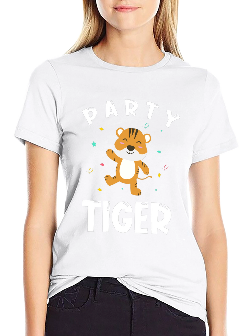 Party Tiger T-Shirt - Festive Graphic Tee