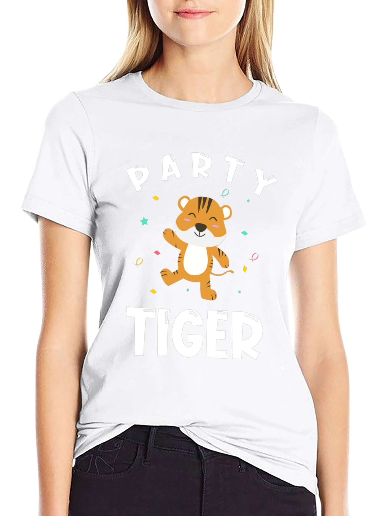 Party Tiger T-Shirt - Festive Graphic Tee