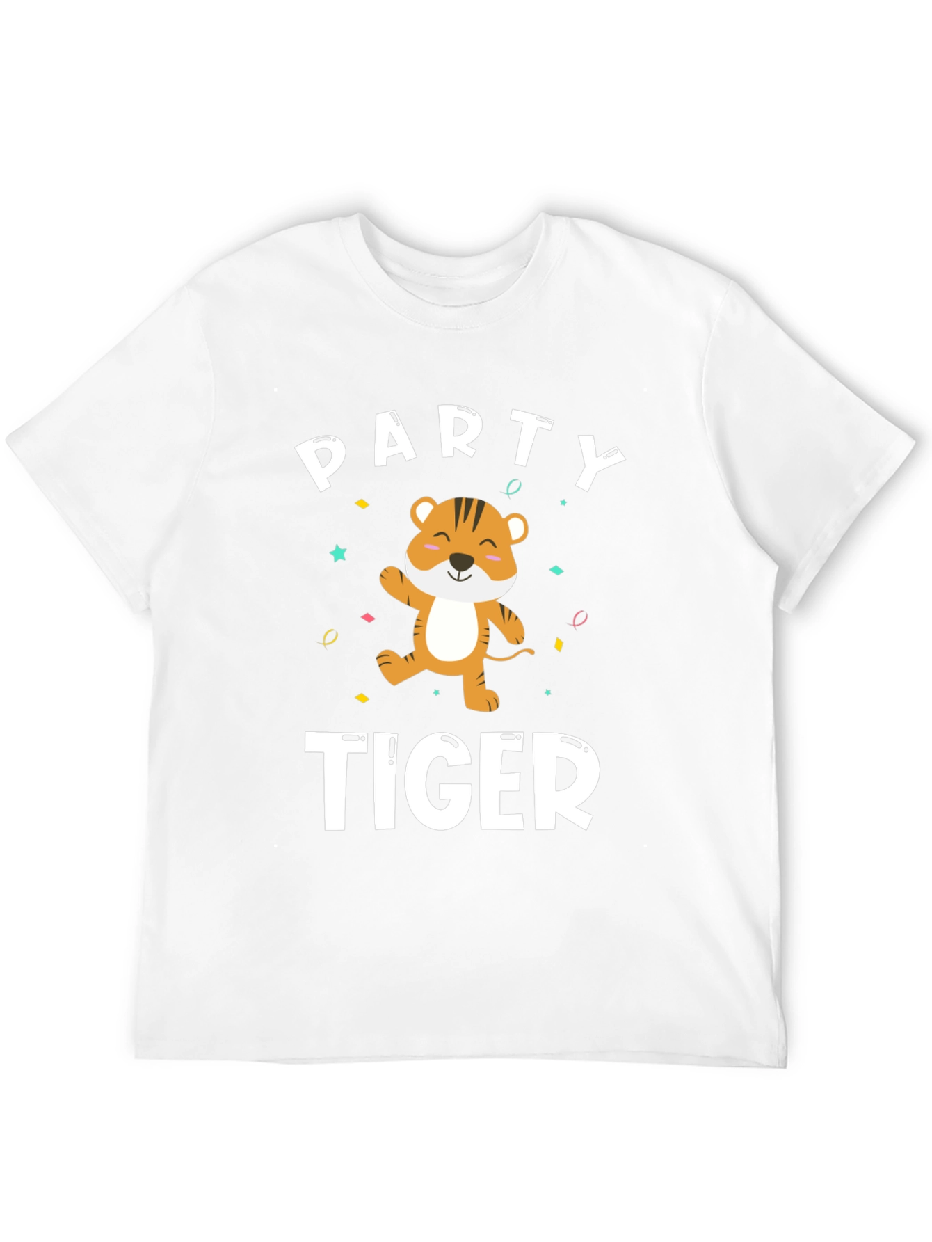 Party Tiger T-Shirt - Festive Graphic Tee