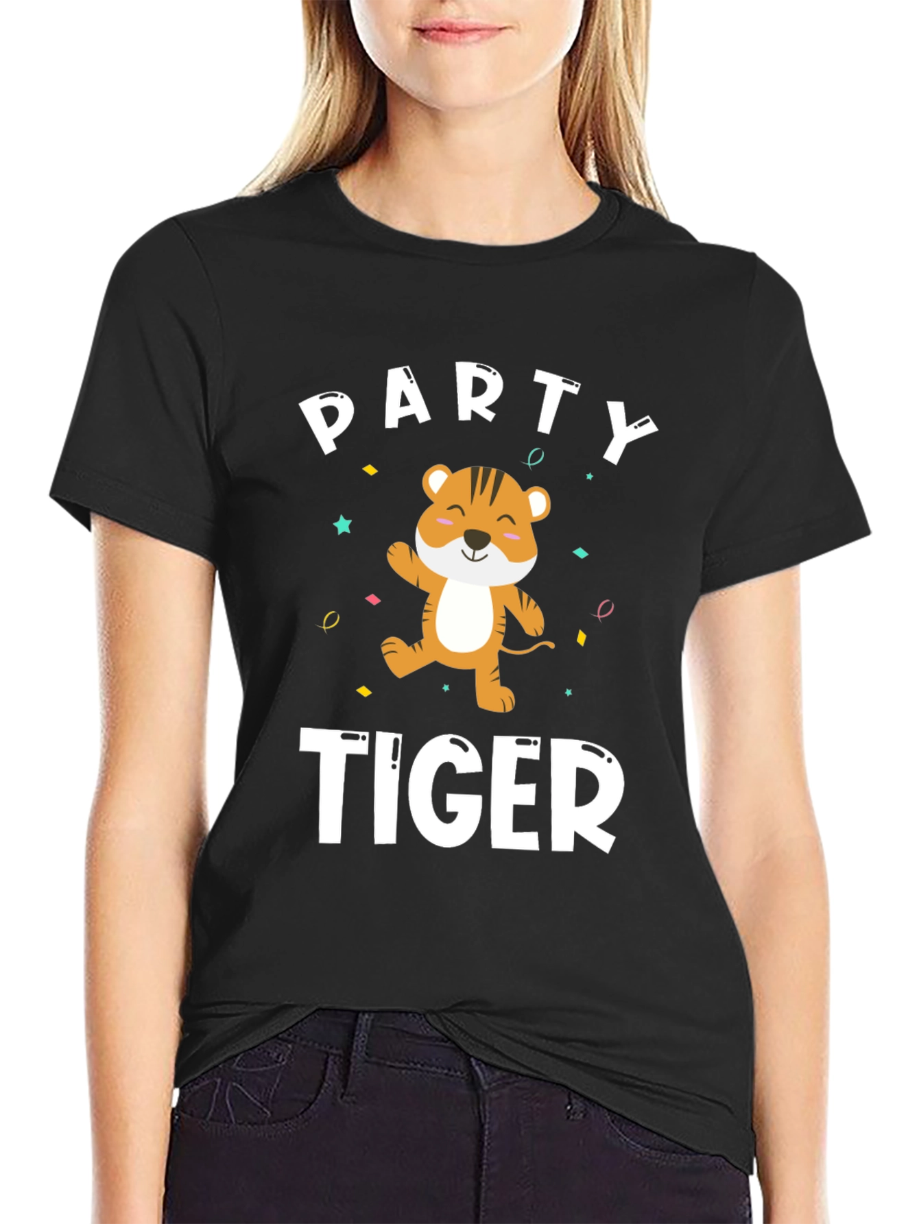 Party Tiger T-Shirt - Festive Graphic Tee