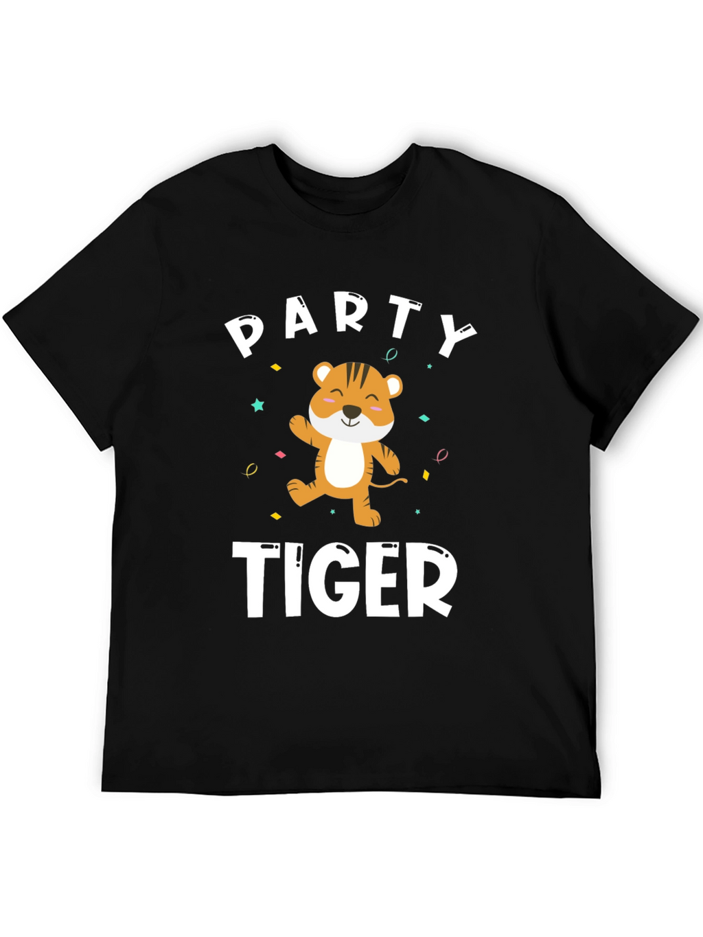 Party Tiger T-Shirt - Festive Graphic Tee