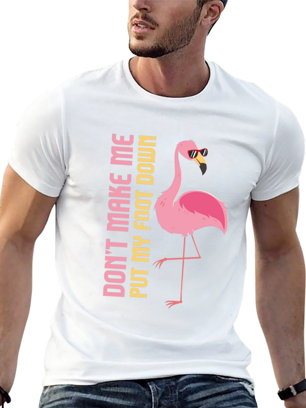Flamingo Foot Down Graphic Tee