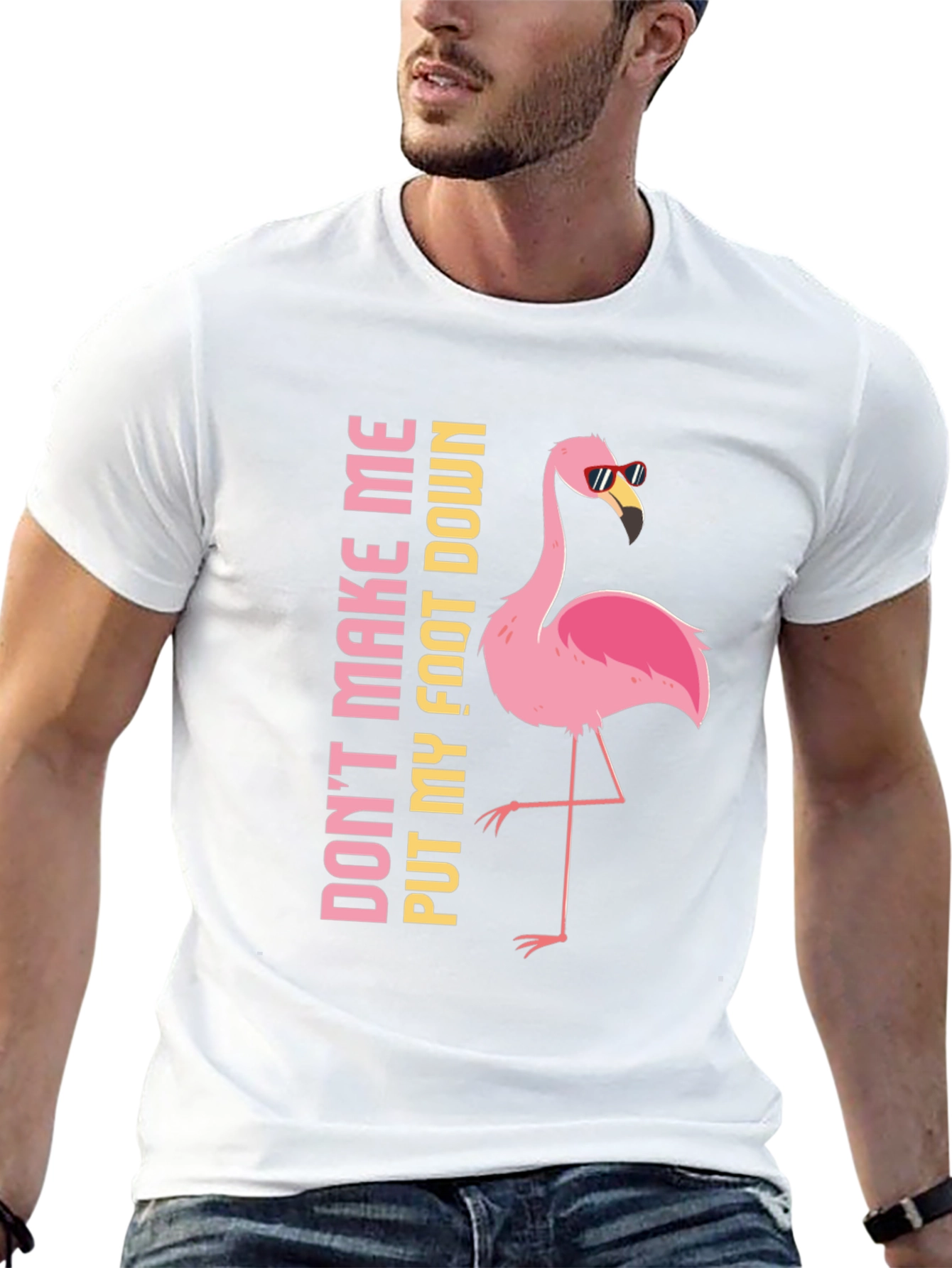 Flamingo Foot Down Graphic Tee
