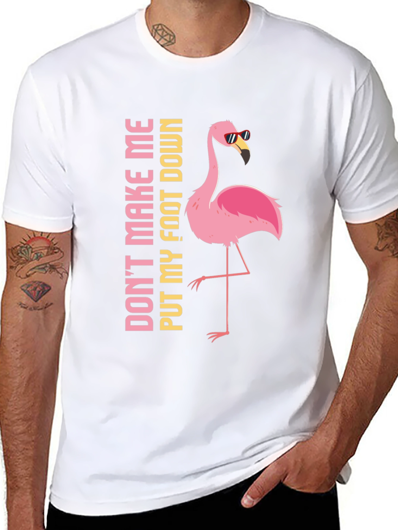 Flamingo Foot Down Graphic Tee