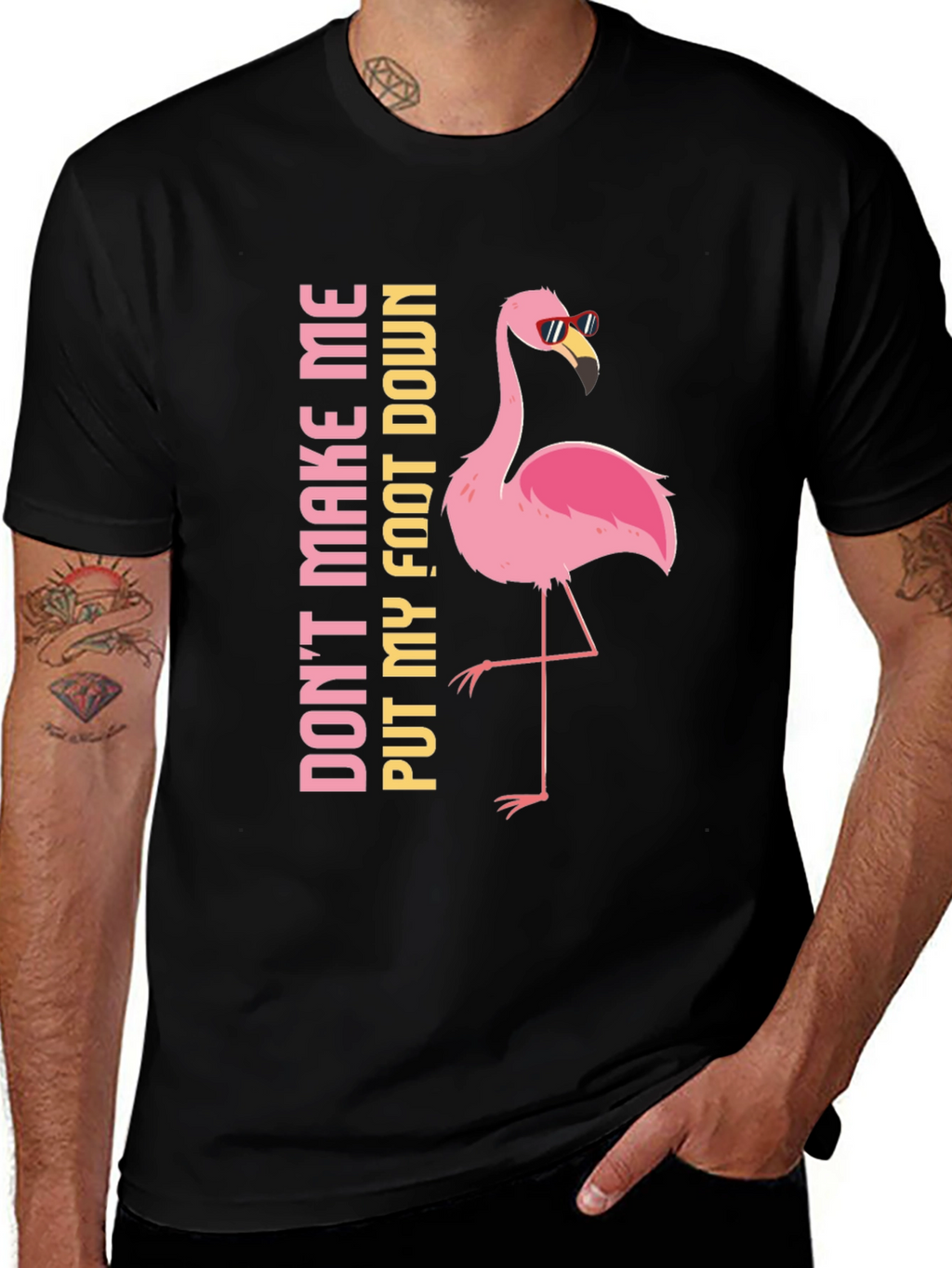 Flamingo Foot Down Graphic Tee