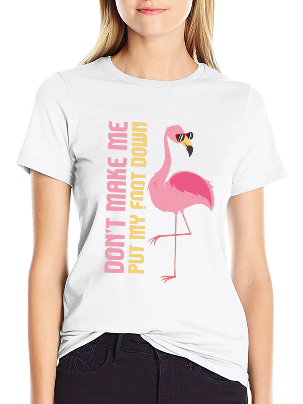 Flamingo Foot Down Graphic Tee