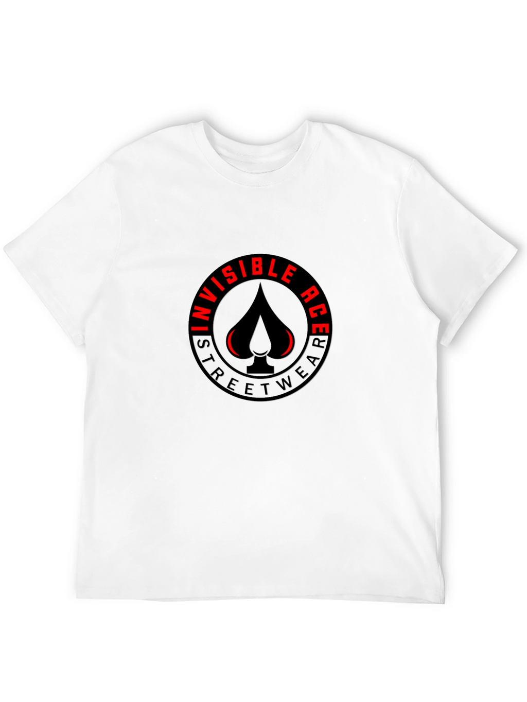 Invisible Ace Black Graphic T-Shirt