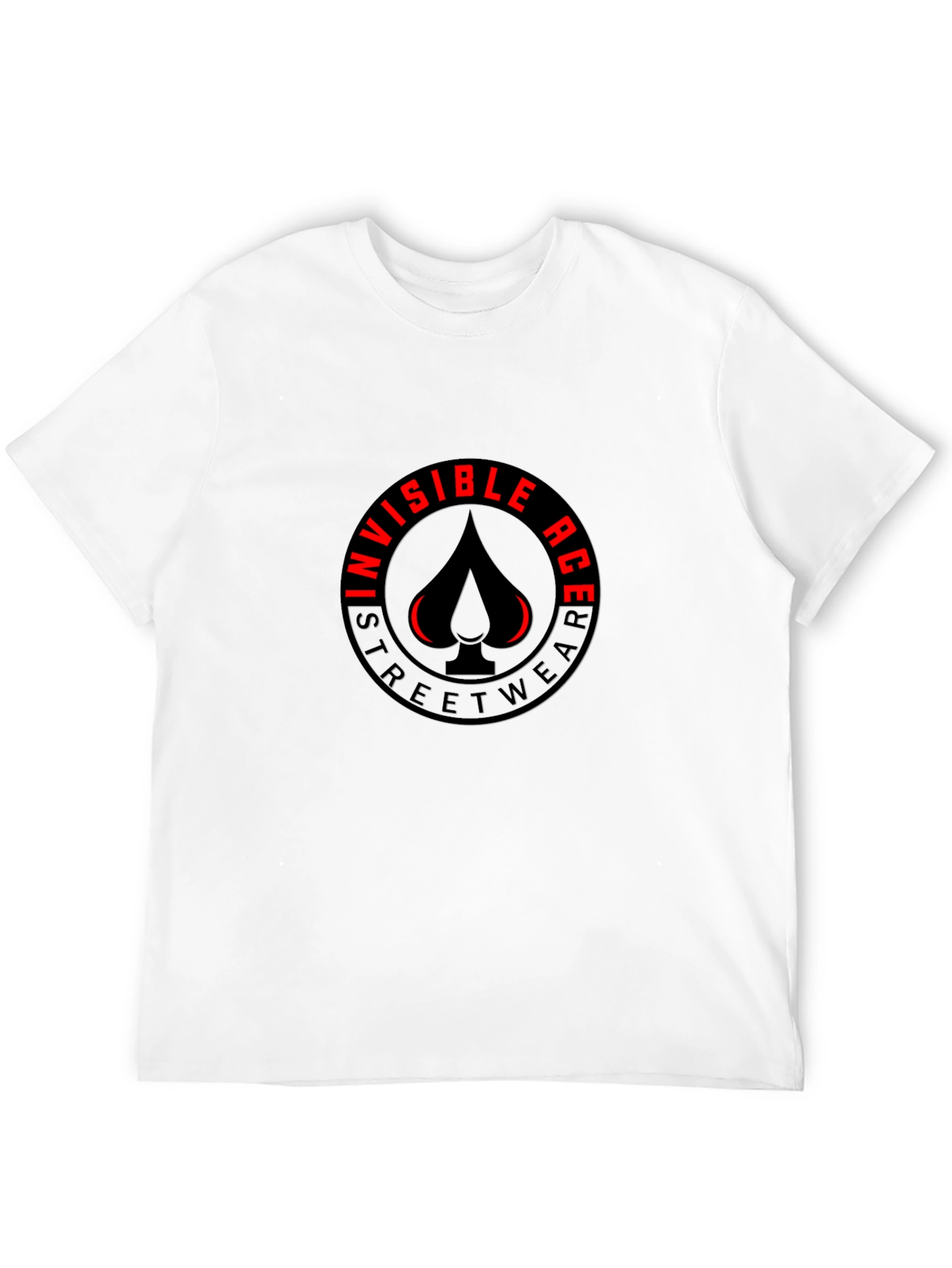 Invisible Ace Black Graphic T-Shirt