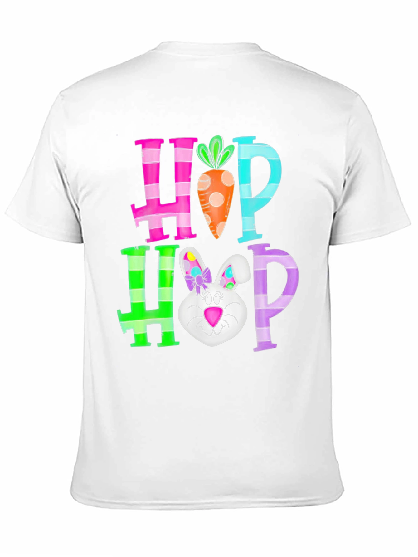 Hop Hop Easter T-Shirt Rabbit Carrot Tee