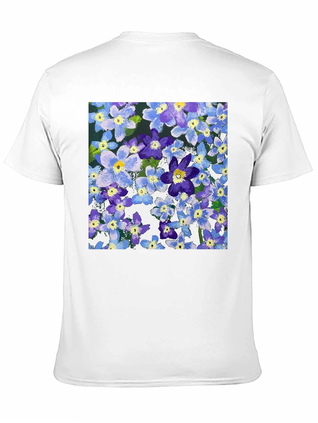 Floral Print T-Shirt: Painterly Bloom Tee