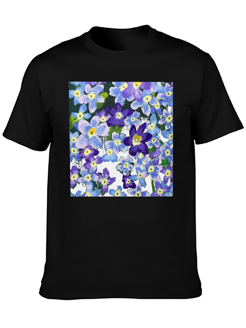 Floral Print T-Shirt: Painterly Bloom Tee