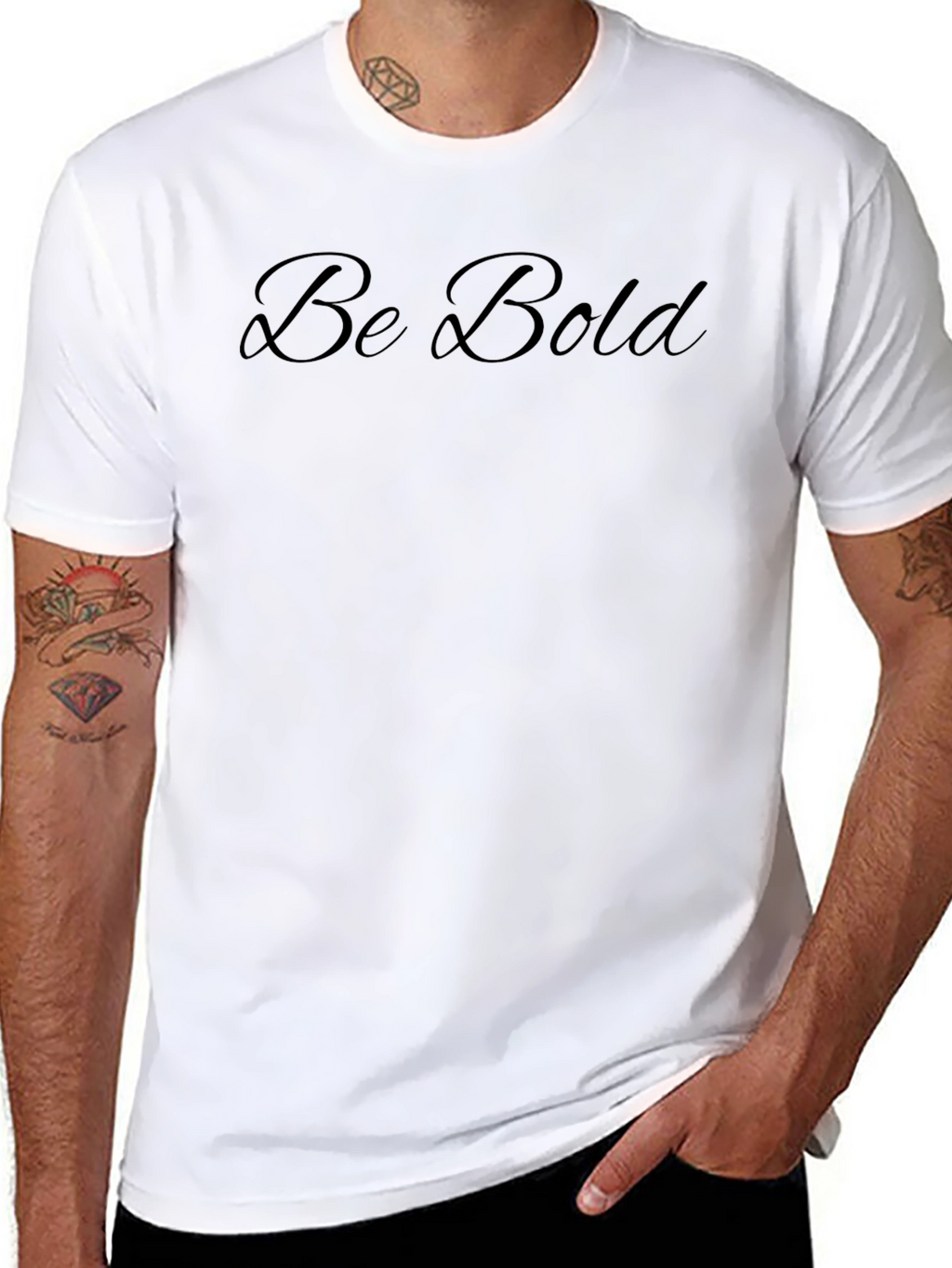 Be Bold Black Graphic Tee