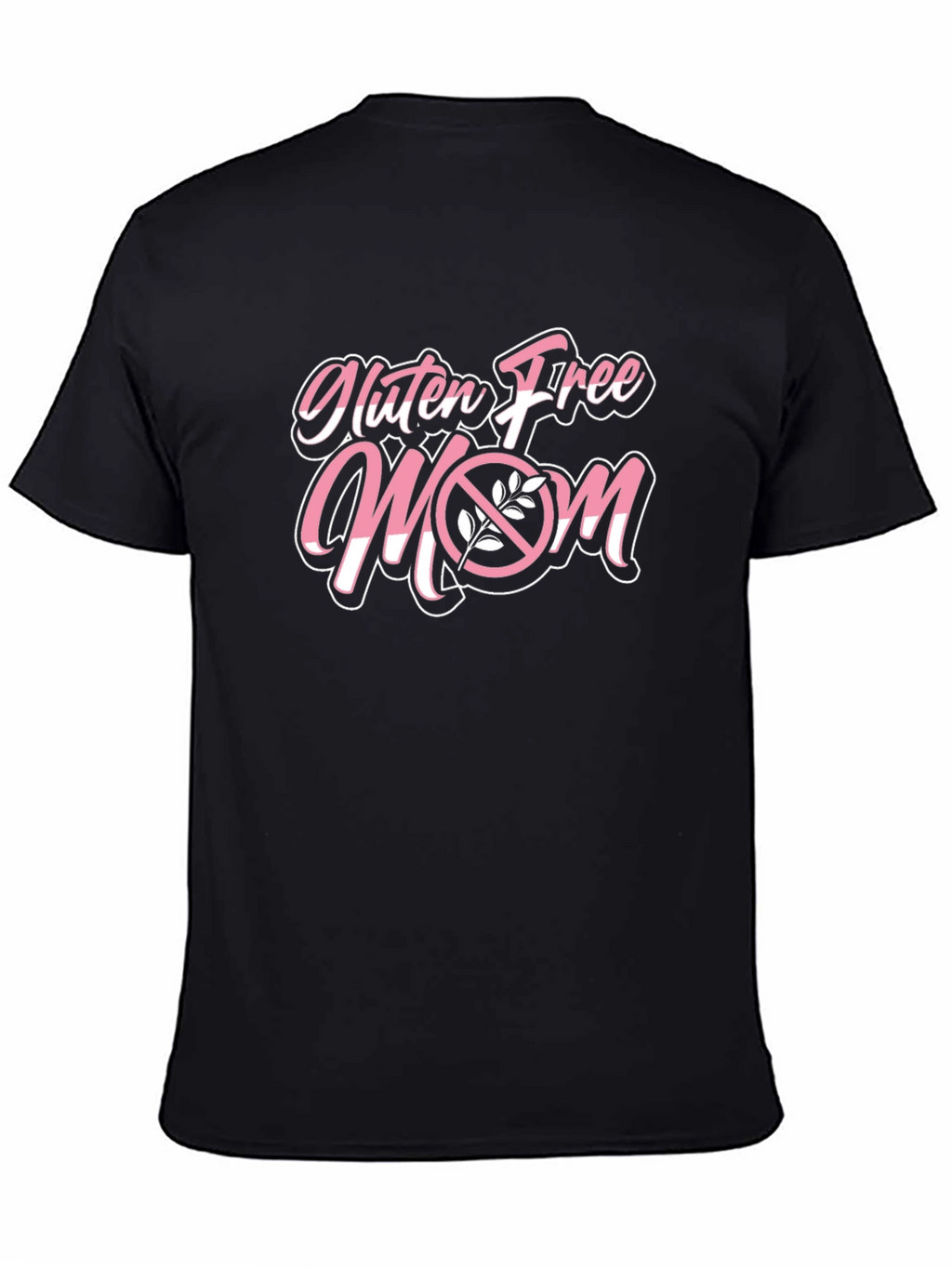 Gluten Free Mom Black Graphic T-Shirt