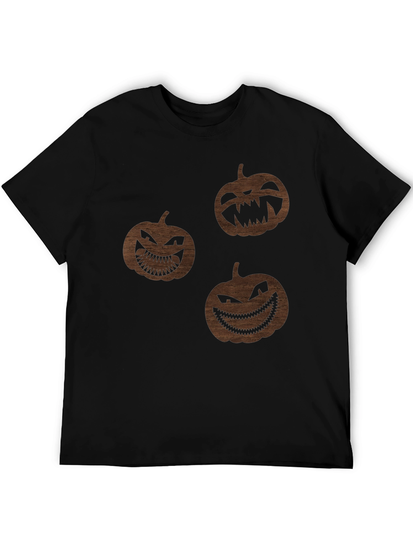 Spooky Season Pumpkin Graphic Tee - Black