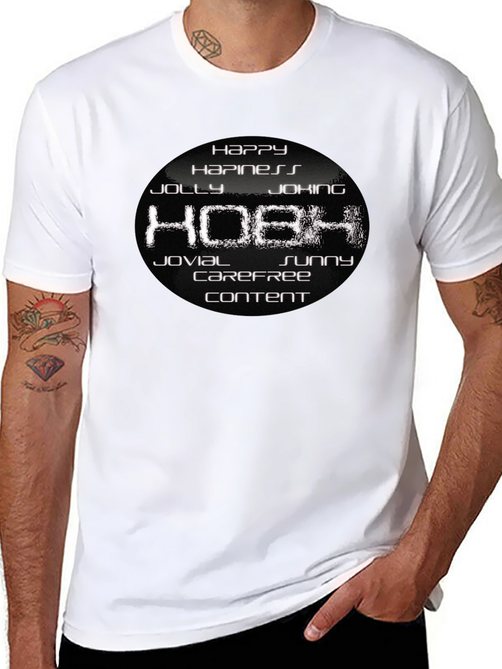Happy Hobh Graphic T-Shirt - Soft Cotton Blend