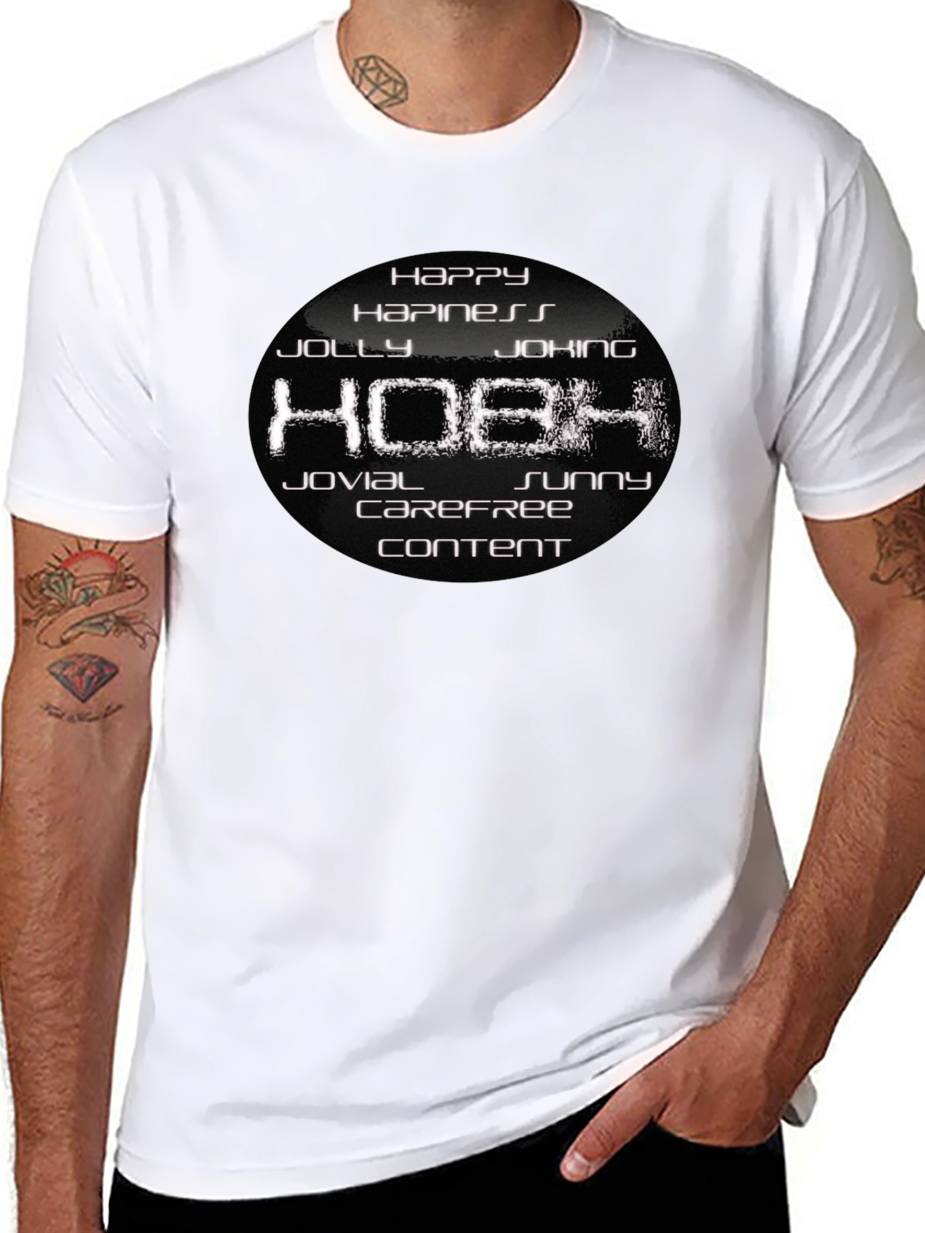 Happy Hobh Graphic T-Shirt - Soft Cotton Blend