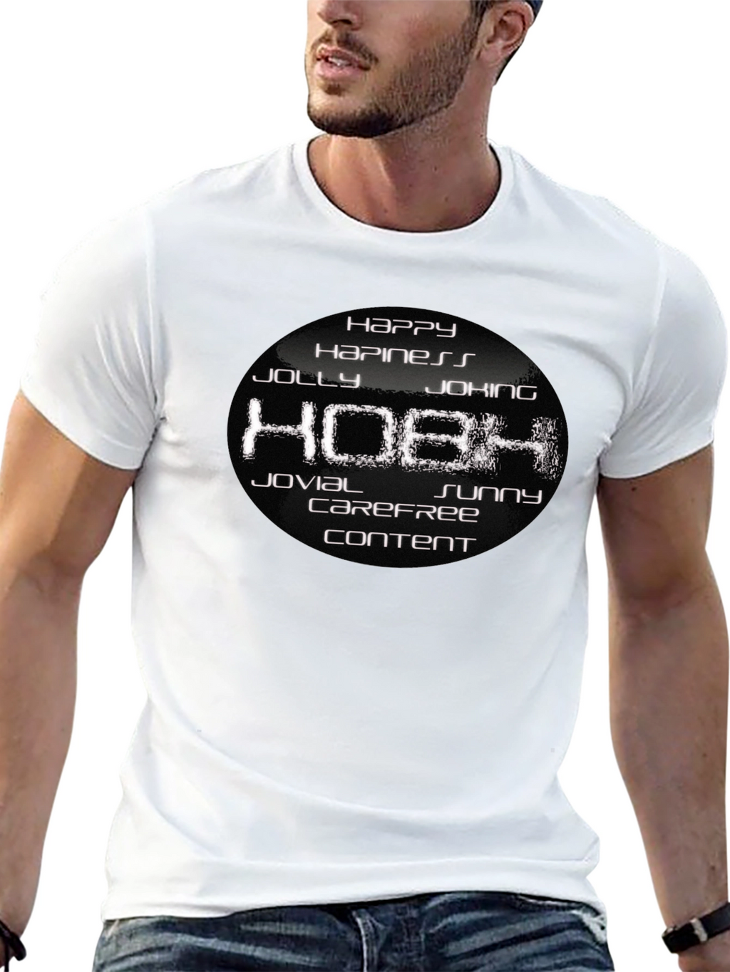 Happy Hobh Graphic T-Shirt - Soft Cotton Blend