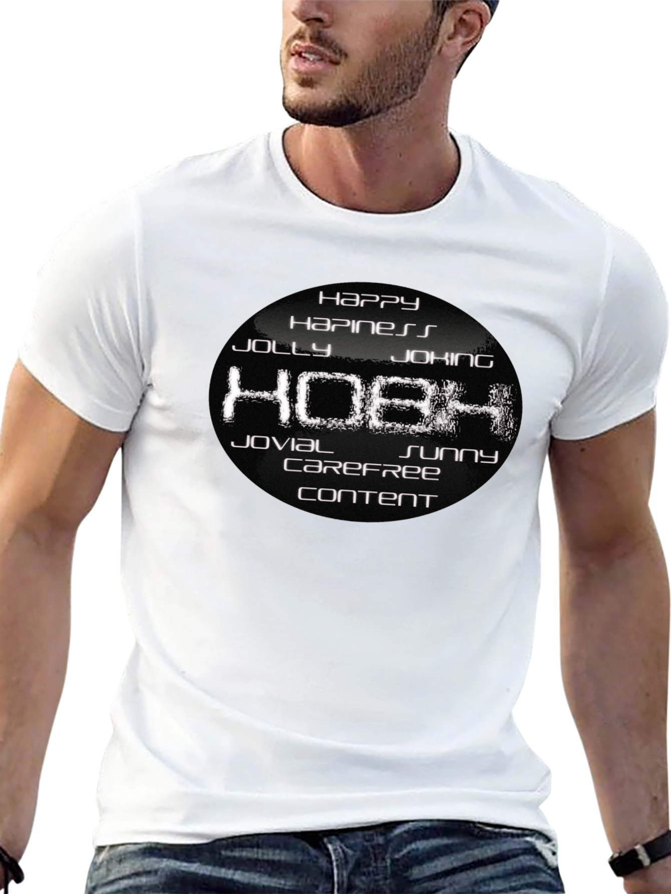 Happy Hobh Graphic T-Shirt - Soft Cotton Blend