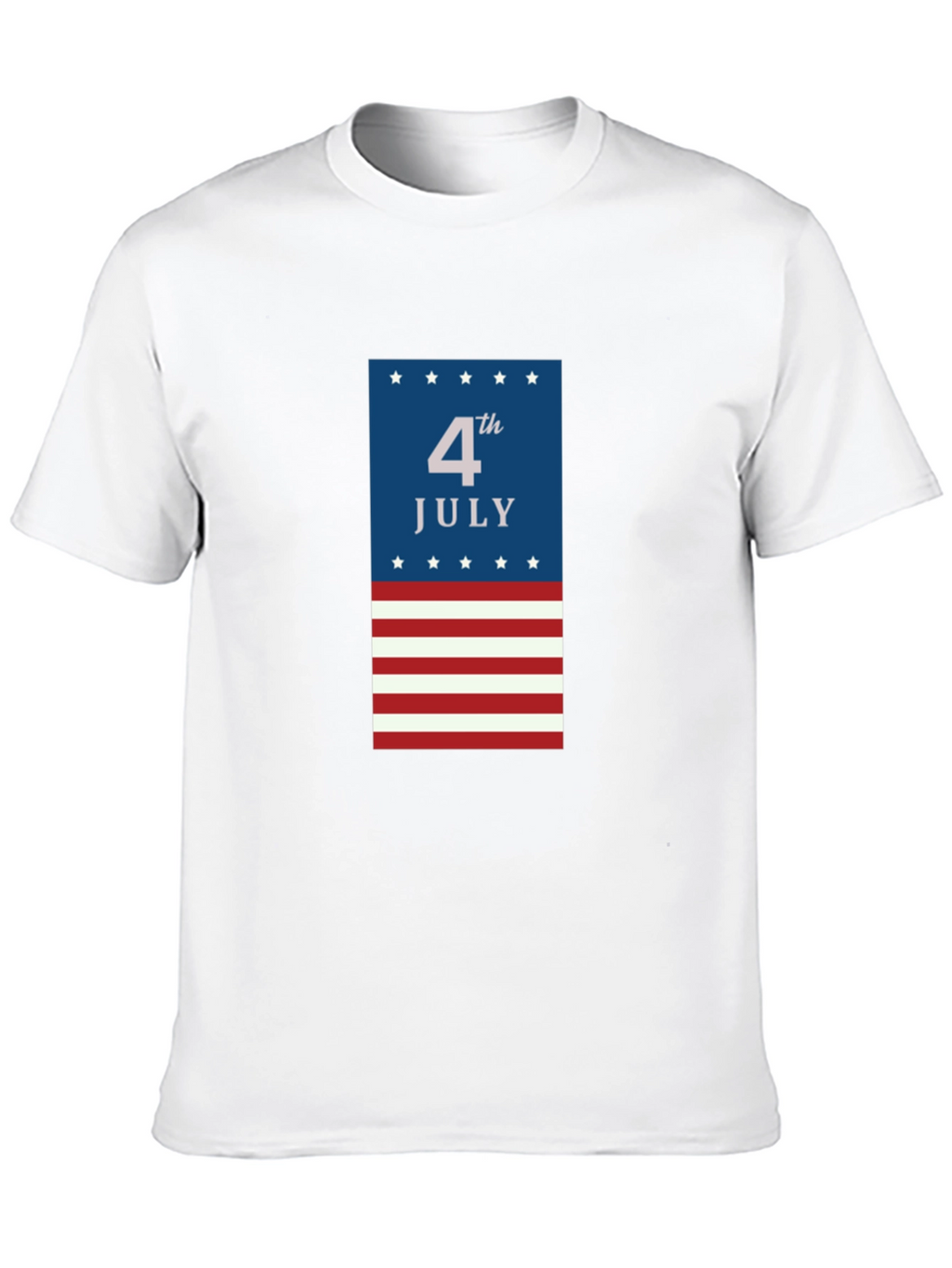 4th of July Patriotic T-Shirt - Mens Black Tee