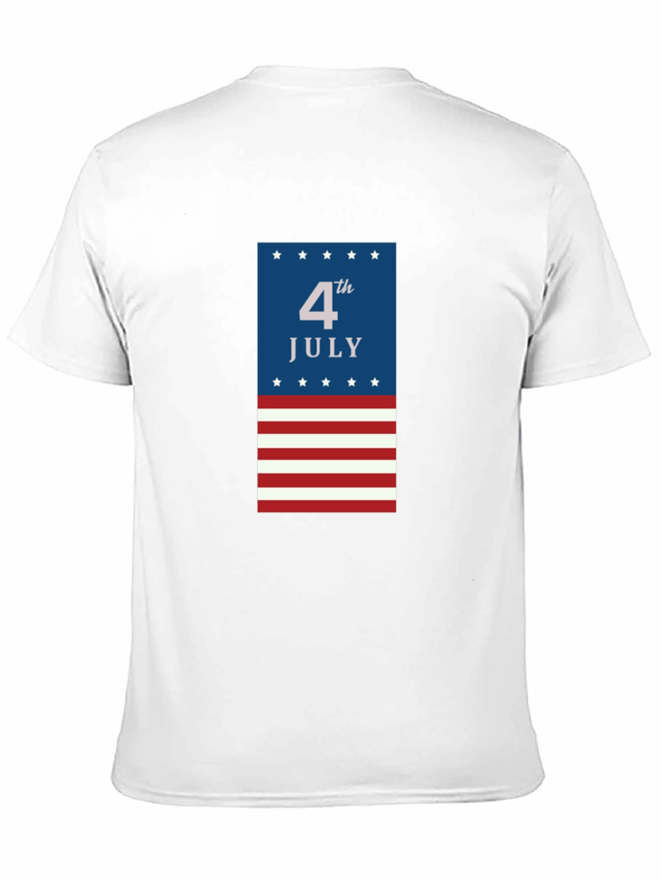 4th of July Patriotic T-Shirt - Mens Black Tee