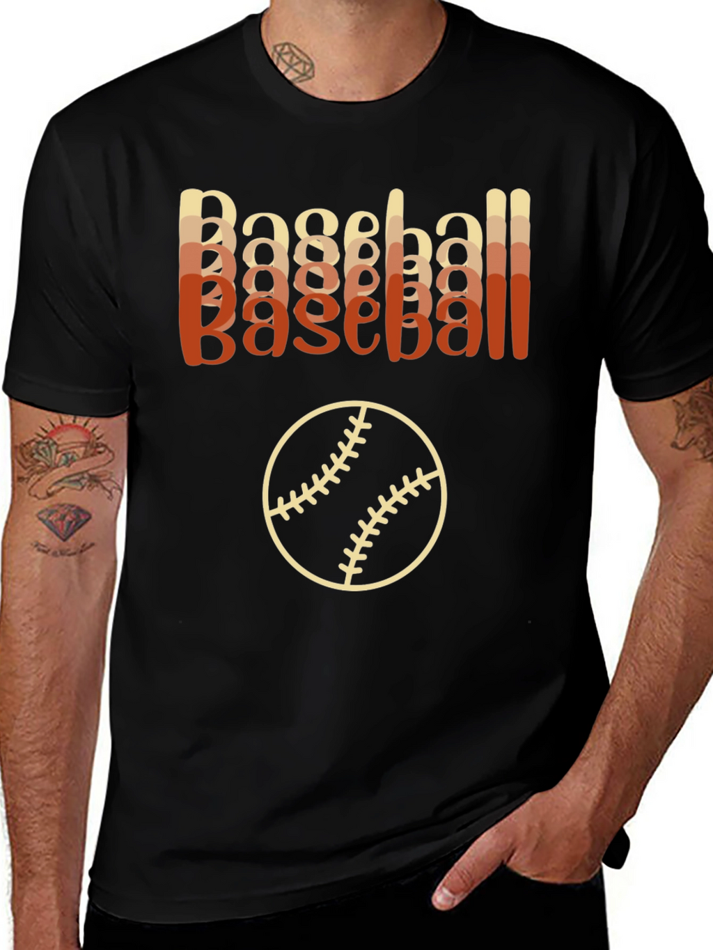 Baseball Retro T-Shirt Sporty Style