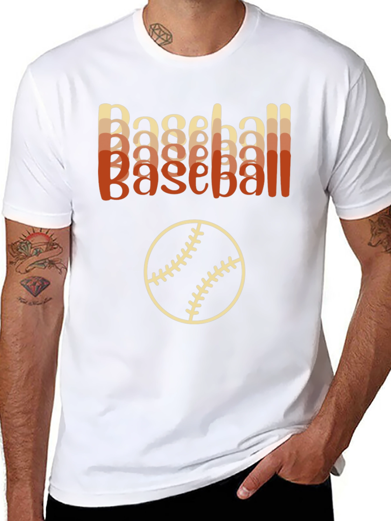 Baseball Retro T-Shirt Sporty Style