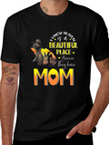 Heavenly Mom Graphic T-Shirt - Black