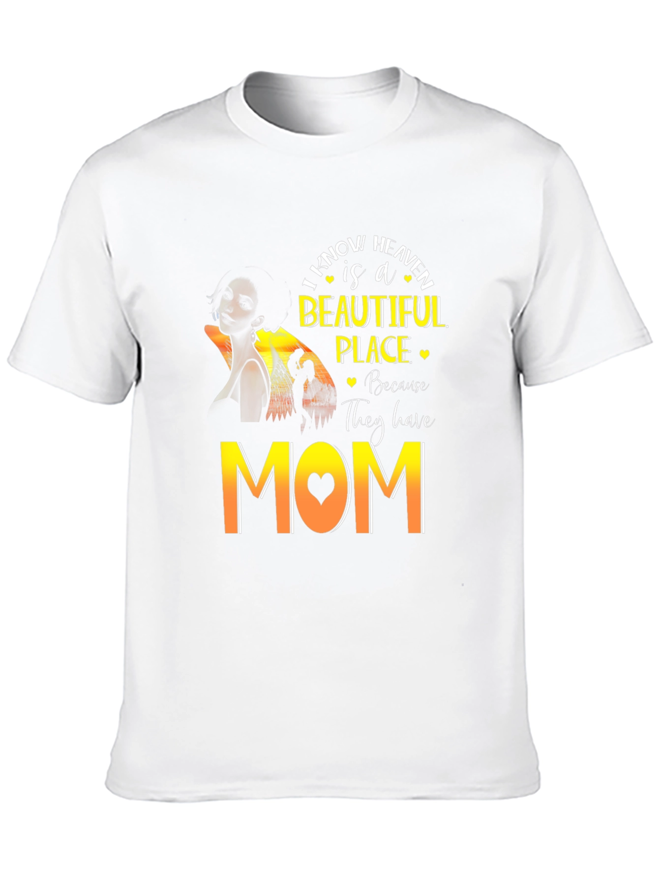 Heavenly Mom Graphic T-Shirt - Black