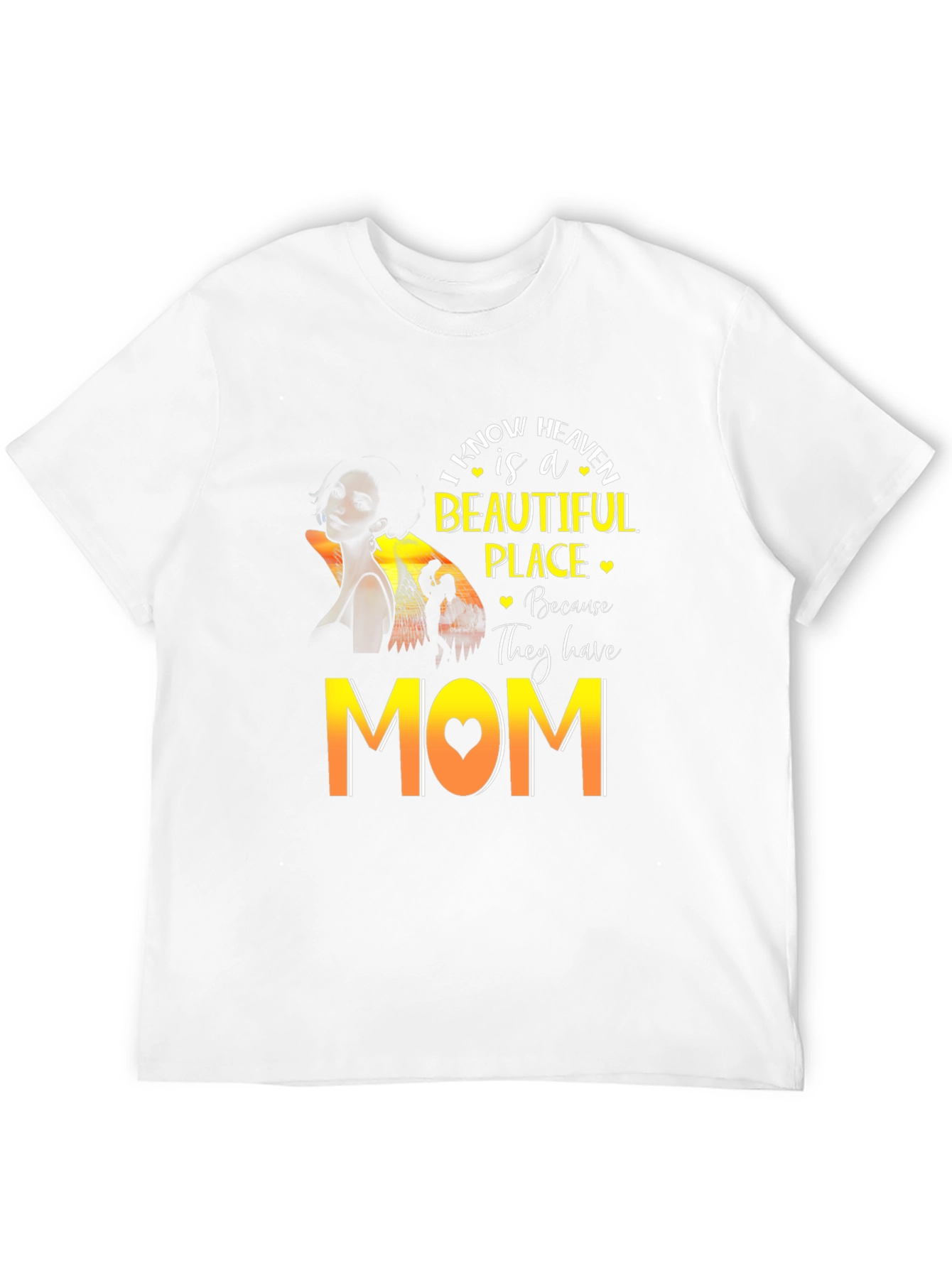 Heavenly Mom Graphic T-Shirt - Black