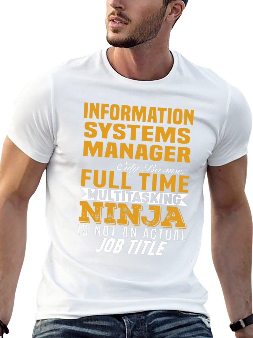 Information Systems Manager T-Shirt - Ninja Job Title