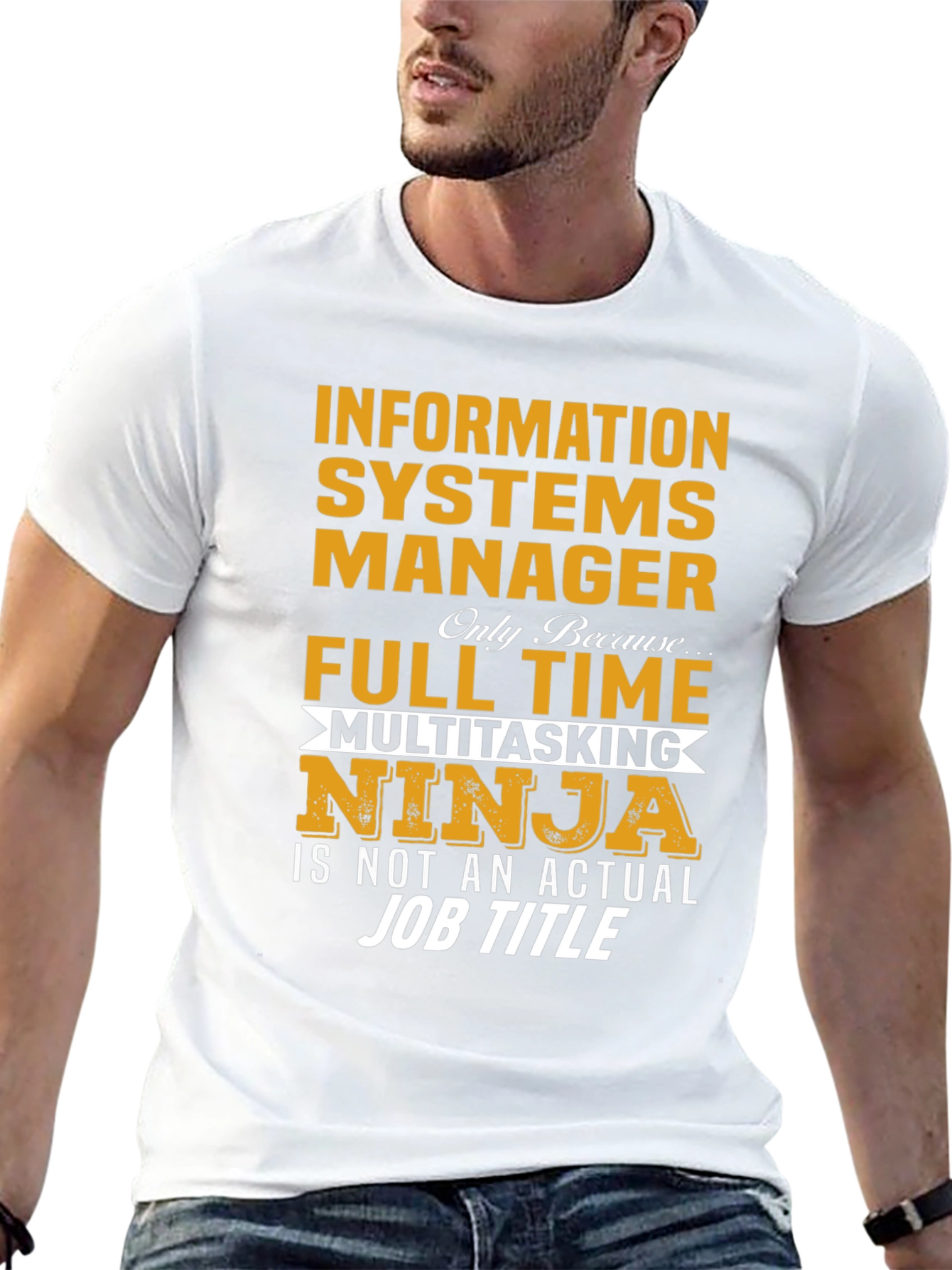 Information Systems Manager T-Shirt - Ninja Job Title