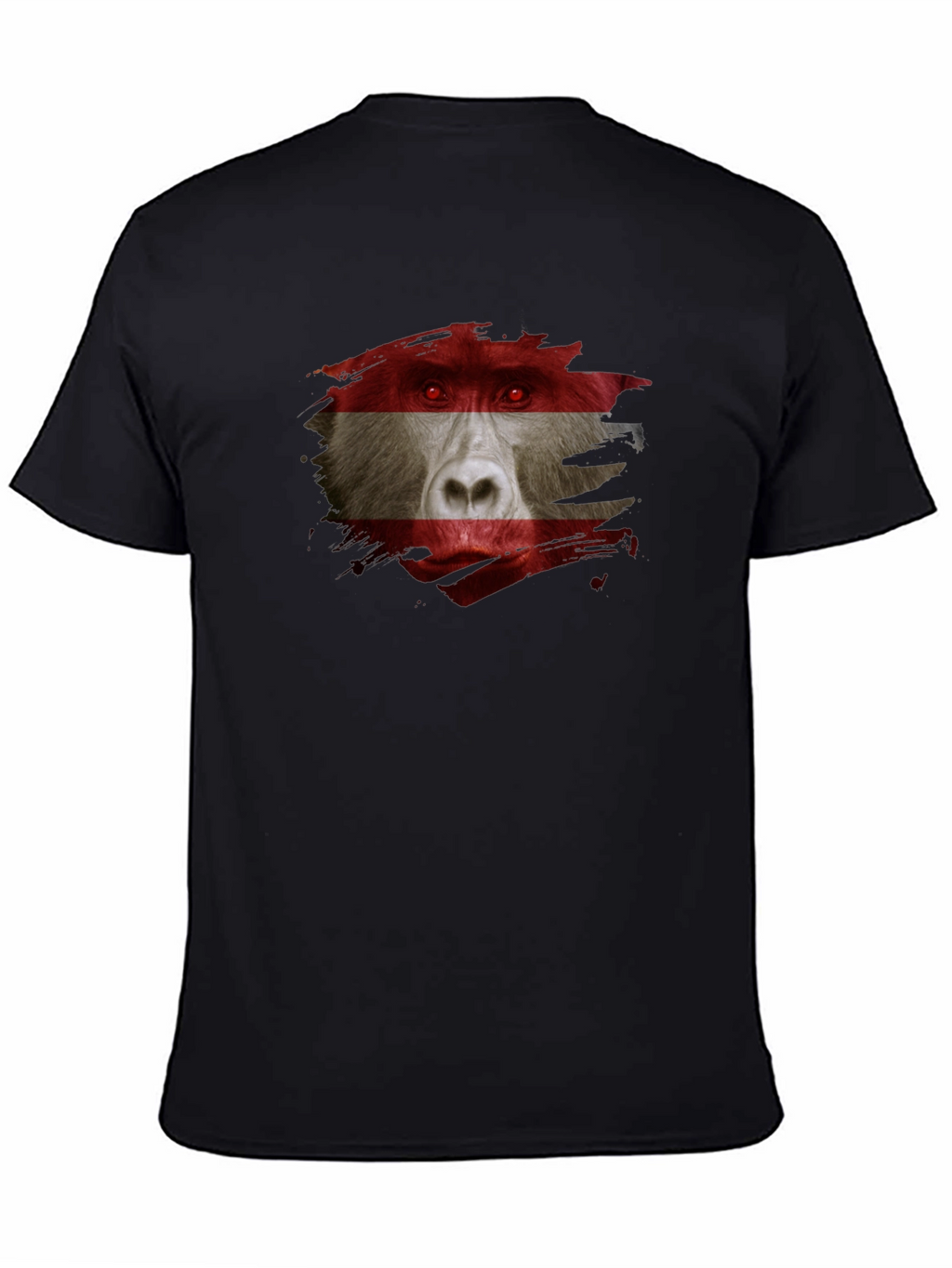 Austrian Baboon Graphic Tee - Unique Flag T-Shirt