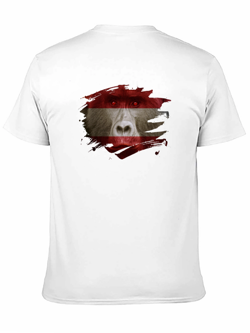 Austrian Baboon Graphic Tee - Unique Flag T-Shirt
