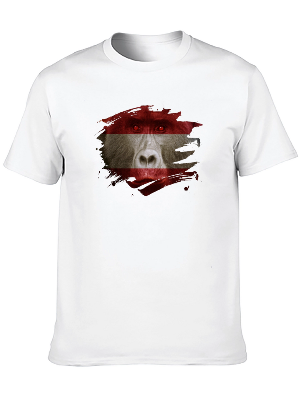 Austrian Baboon Graphic Tee - Unique Flag T-Shirt