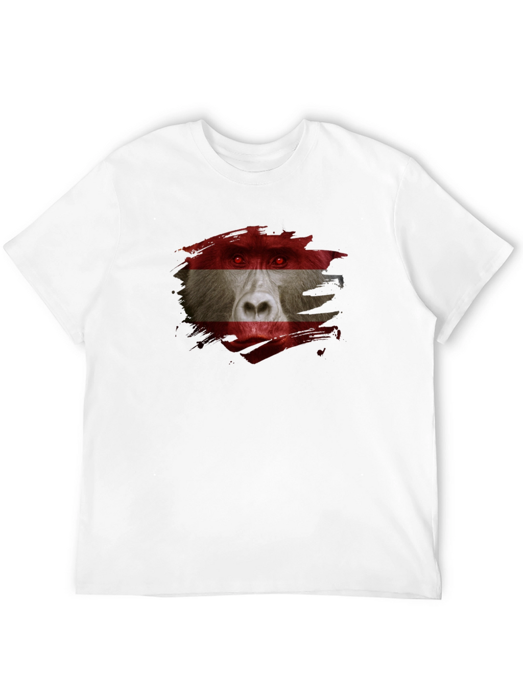 Austrian Baboon Graphic Tee - Unique Flag T-Shirt