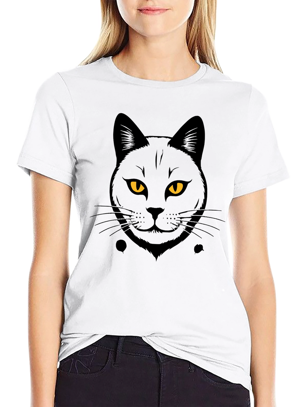 Black Cat Graphic T-Shirt - Cool Cat Tee