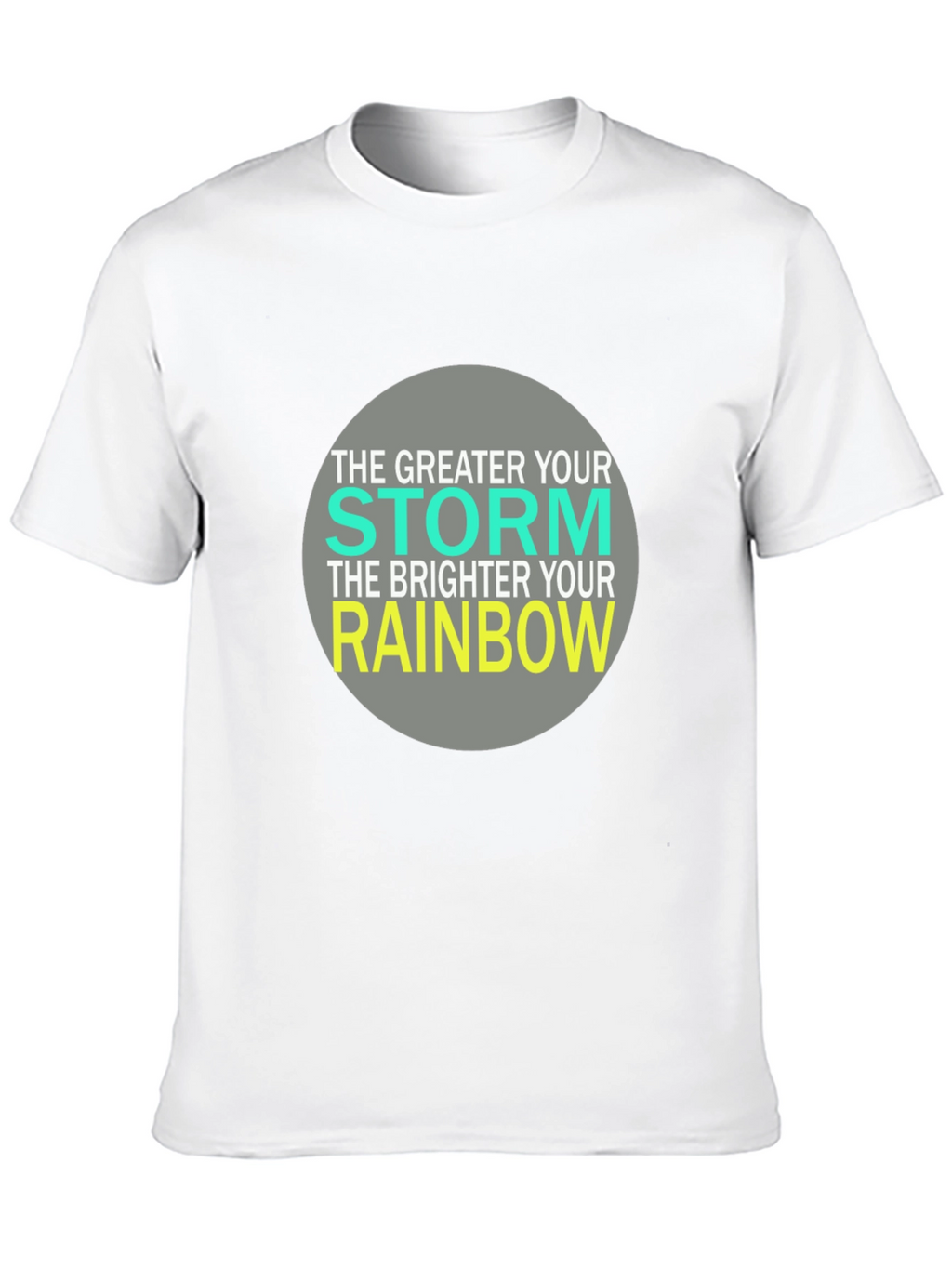 Inspirational Storm Rainbow Graphic T-Shirt